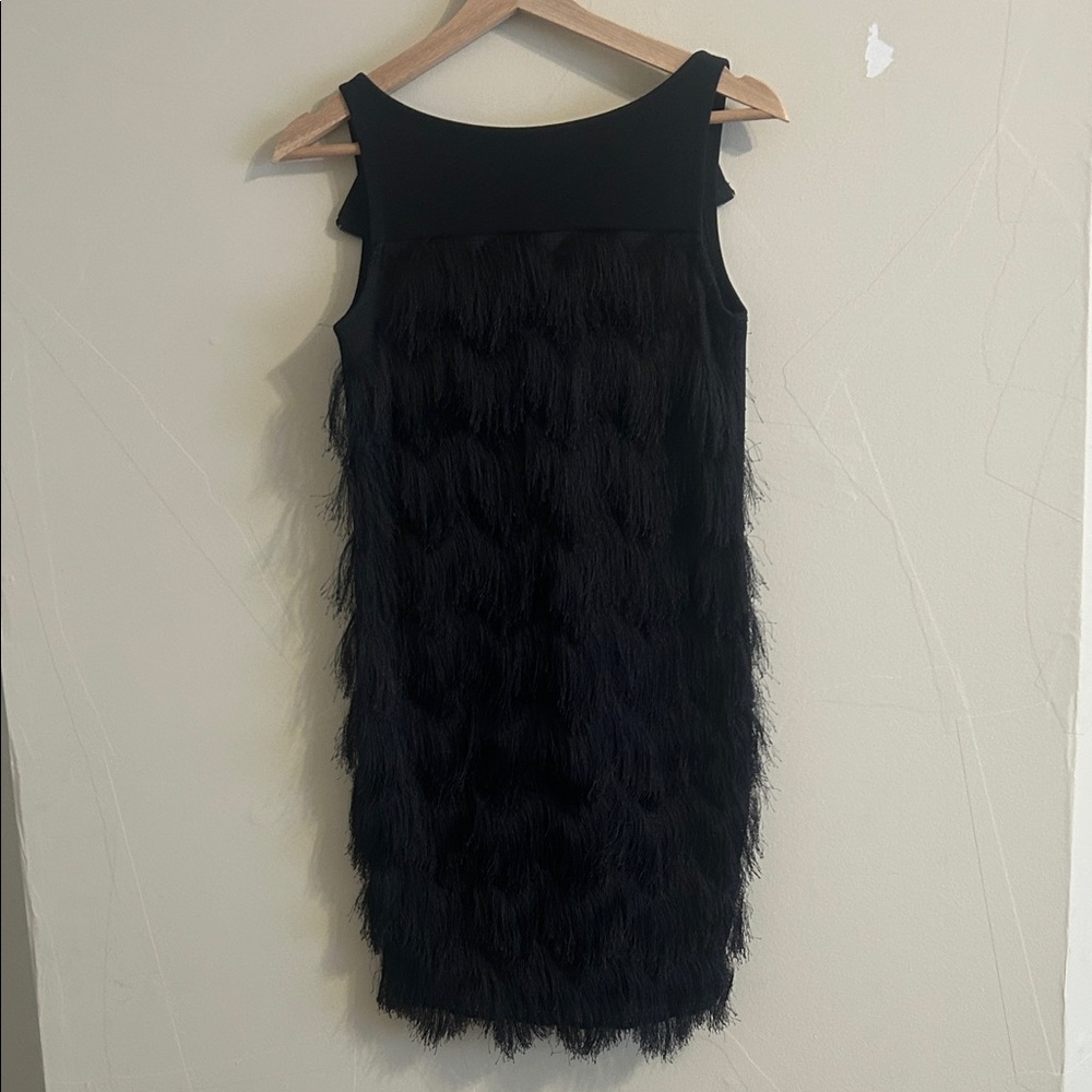 RACHEL Rachel Roy Elegant Black Textured Mini Dress